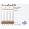 Схема состава матраса Sleepline Rosa S1000 в разрезе