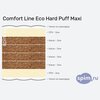 Схема состава матраса Comfort Line Eco Hard Puff Maxi в разрезе