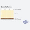 Схема состава матраса Corretto Porcos в разрезе