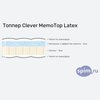 Схема состава матраса Clever MemoTop Latex в разрезе