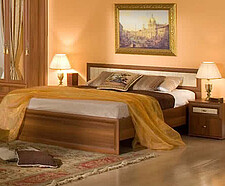 Классическая мебель для спальни - купить недорого модульную спальную мебель в цвете орех в интернет-магазине MebHomе.RU