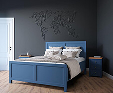 Купите дизайнерскую мебель синего цвета в спальню в интернет-магазине MebHomе.ru.