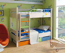 Купите яркую двухэтажную кровать в детскую ваших детей на MebHomе.RU