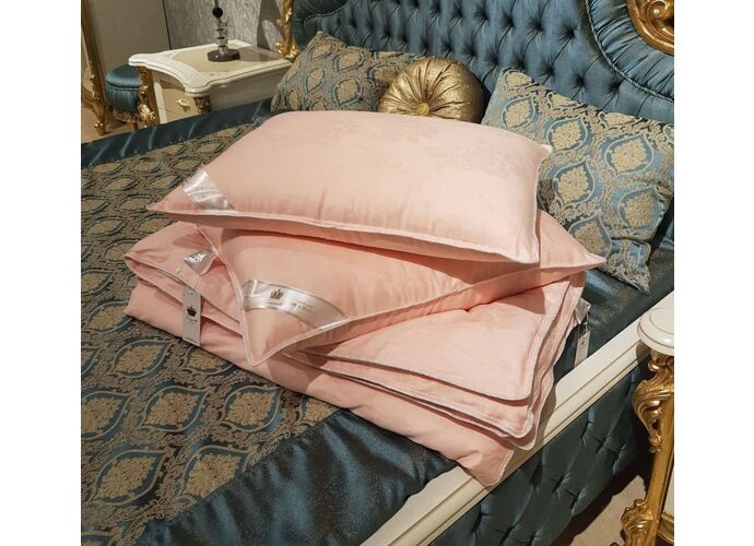 Шелковое одеяло Kingsilk Elisabette Premium всесезонное, персиковый