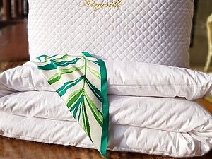 Шелковое одеяло Kingsilk Premium зимнее, белый