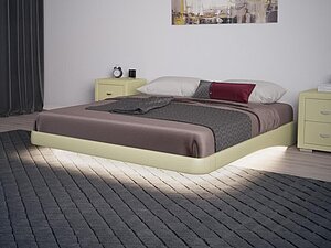 Кровать Орматек Парящее основание (экокожа стандарт) 90х200