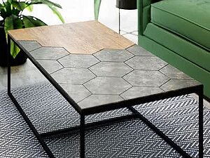 Купить стол Мебелик Китч Дуб американский/ Серый бетон