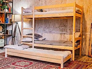 Купить кровать Green Mebel двухъярусная с выдвижным спальным местом 3 в 1