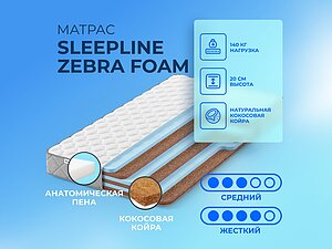   Sleepline Zebra Foam