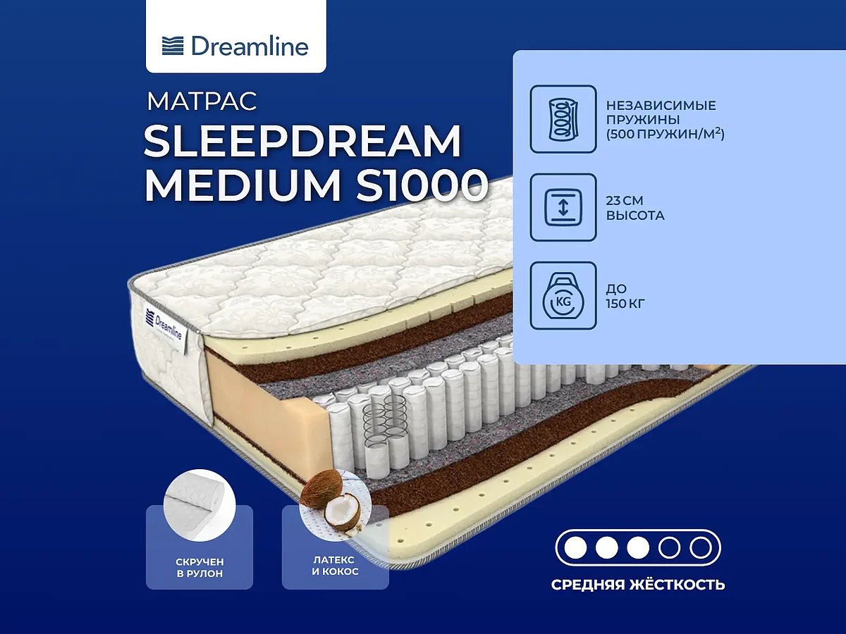Dreamline SleepDream Medium S1000
