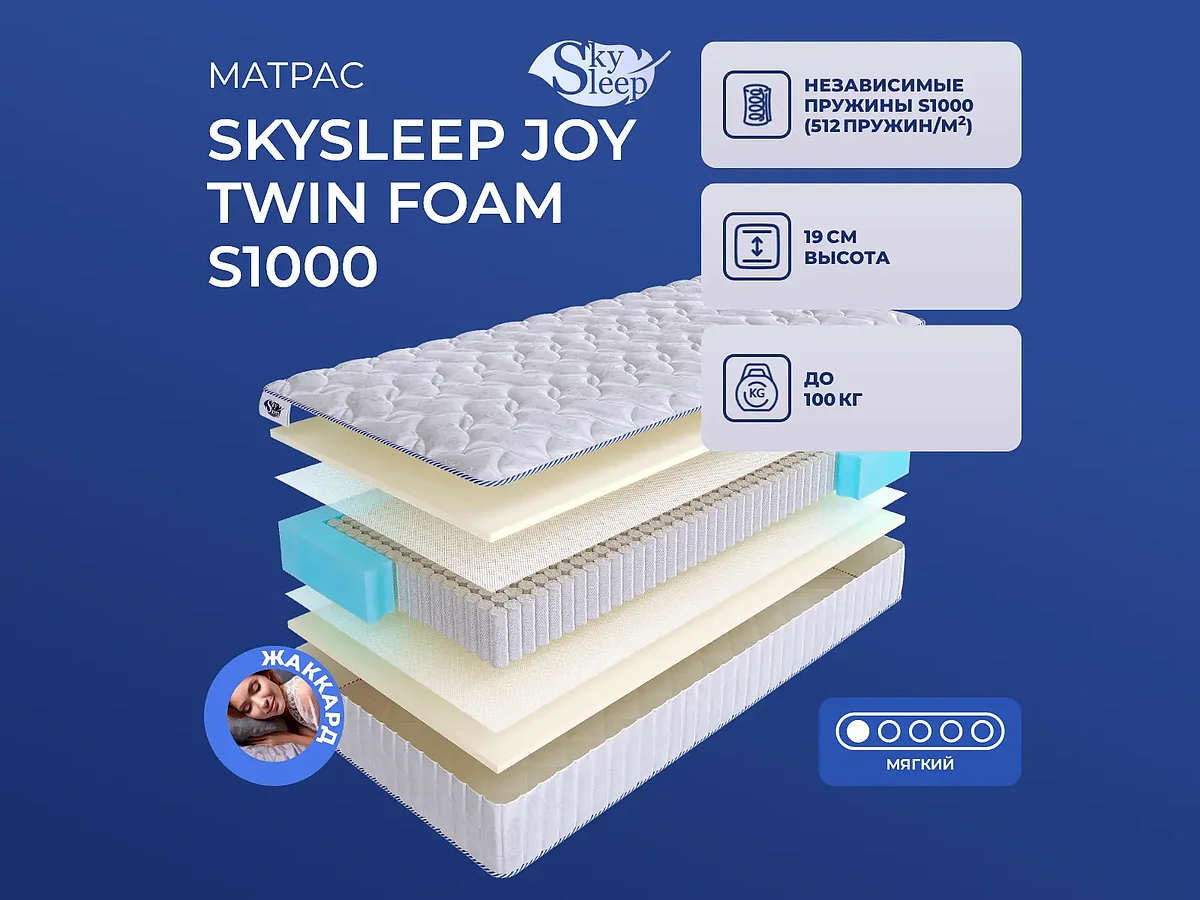 SkySleep Joy Twin Foam S1000