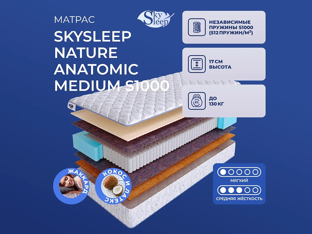 SkySleep Nature Anatomic Medium S1000