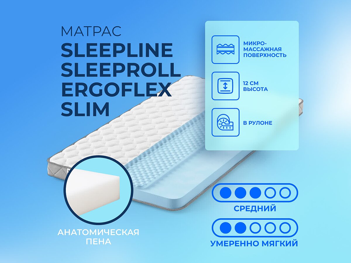 Sleepline SleepRoll ErgoFlex Slim