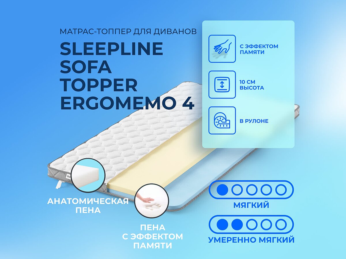 Sleepline Sofa Topper ErgoMemo 4