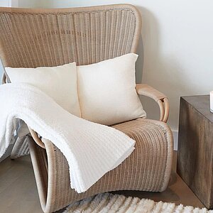 ����� ���� Barefoot Dreams Ribbed Throw, �����