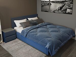Кровать Dimax Джеффер с подъемным механизмом (экокожа) 160х200