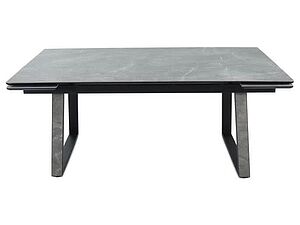 Купить стол Mebwill Монако, Черный матовый муар/Bayona grey