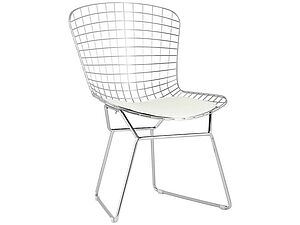 Купить стул STOOL GROUP Bertoia Хромированный/Белая подушка