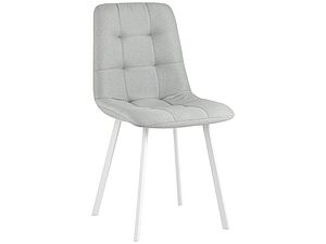 Купить стул STOOL GROUP Chilly Рогожка Светло-серый/Ножки белые