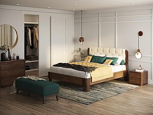 Купить кровать Орматек Wood Home Lite 1 (ткань премиум) 140х210
