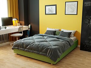 Купить кровать Dimax Риос с подъемным механизмом, ножки 5 см (рогожка) 200х190