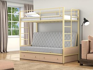 Prodám postel 4 Seasons sofa Dakar 1 (šuplíky) patrová