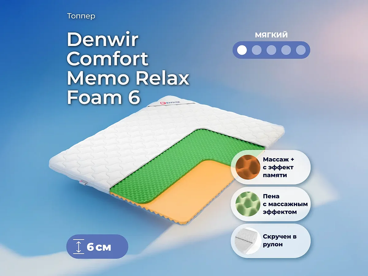 ������ Denwir Comfort Memo Relax Foam 6