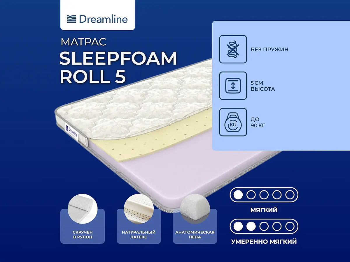 DreamLine SleepFoam Roll 5