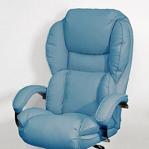 Кресло для руководителя Барон КВ-112-0420 темно-голубой