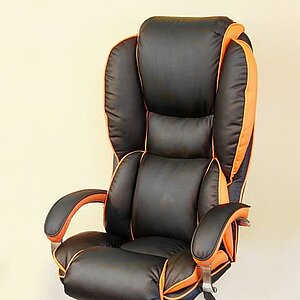 Кресло для руководителя Барон ХХL КВ-112-0401-0432 оранжевый, черный