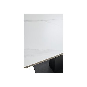   Balde 120 matt white marble solid ceramic / black