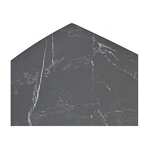   Balde 120 matt black marble solid ceramic / black