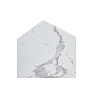   Estebio 160 gloss statuario white solid ceramic /  