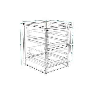  MALM IKEA   8685 BS (2 ) 40x48x55