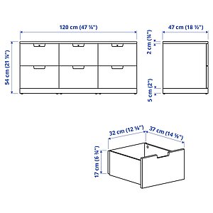  NORDLI IKEA 4712054  ()  DM635-6 90x45x70
