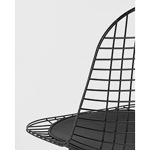 Стул Stool Group Eiffel Черный/Черная подушка