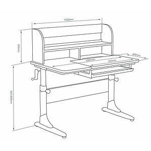  Cubby Nerine Grey   Fundesk Mente Grey