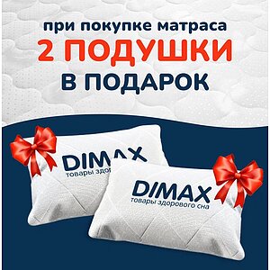 Матрас Dimax Герой — Доставка в день заказа! — Максимальный вес одного пользователя: 80 кг.