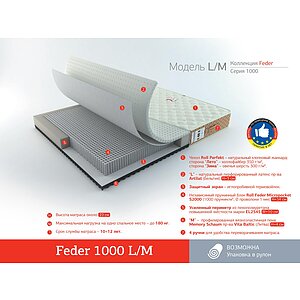  Rollmatratze Feder 1000 L/M