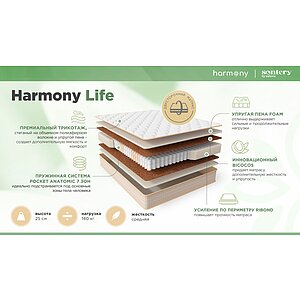 ������ Sontery Harmony Life by Askona � ���� 13408 �. � ����������� ��������� ����, 275 ������/�&sup2;, 7 ��� ���������