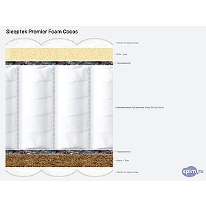 ������ Sleeptek Premier Foam Cocos