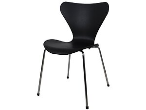 Купить стул Bradexhome Seven Style Чёрный, хромированные ножки