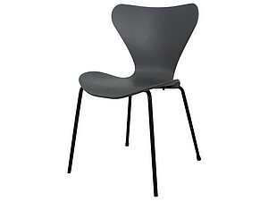 Купить стул Bradexhome Seven Style Серый, черные ножки