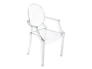 Купить стул Bradexhome Louis Ghost Прозрачный Серый