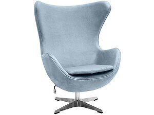 Купить кресло Bradexhome Egg Chair Серый (искусственная замша)