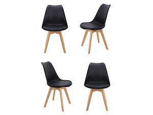 Купить стул Bradexhome Eames Bon комплект из 4-х стульев чёрный