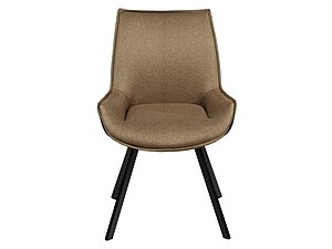 Купить стул Bradexhome Soft Светло-коричневый с чёрным, рогожка