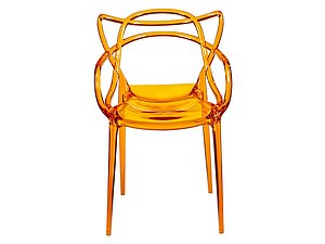Купить стул Bradexhome Masters Прозрачный оранжевый