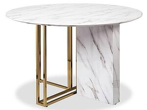 Купить стол Garda Decor 30F-1171-1 Белый мрамор/Золотой