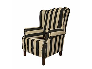 Купить кресло La Neige Полоса французская черно-белая